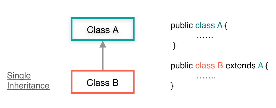 Example of Single Inheritance in Java with code