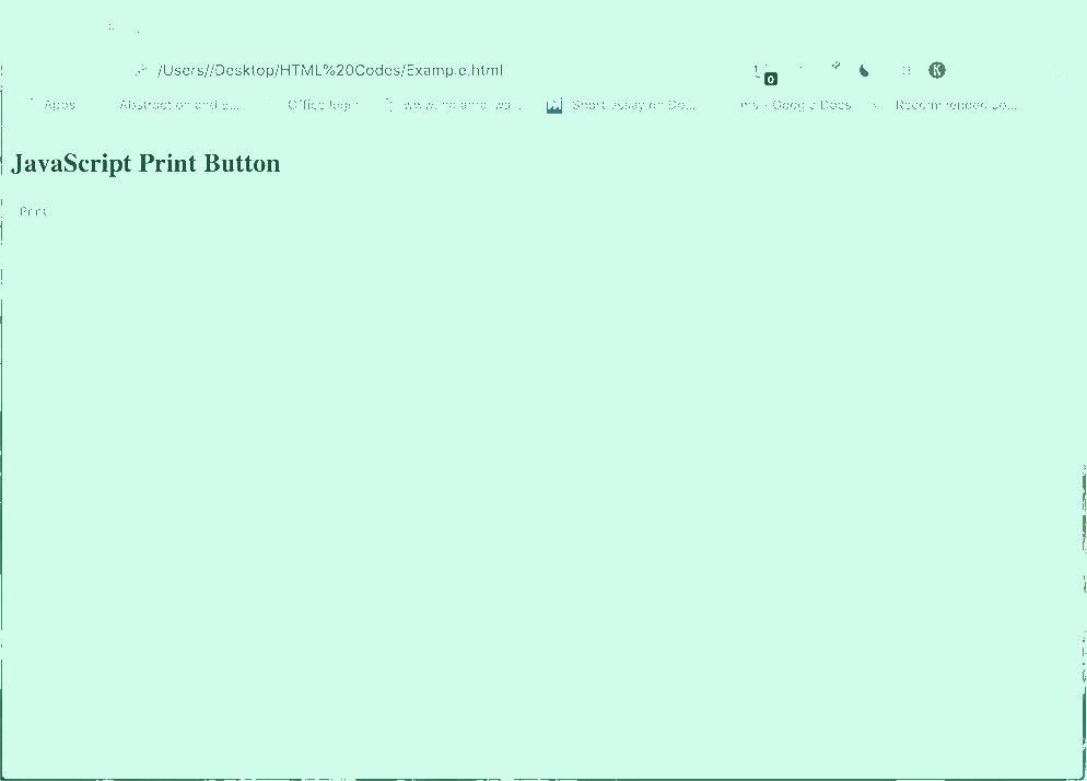 JavaScript Print Page chrome