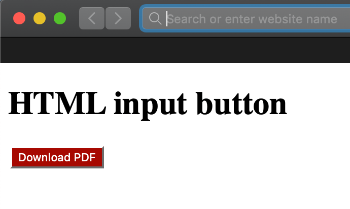 html input button color