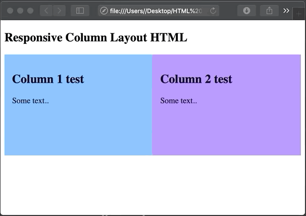 css equal height columns responsive layout