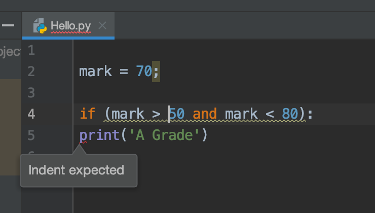 Suites Delimited via Indentation Statements and Syntax
