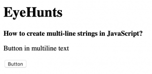 JavaScript multiline string example
