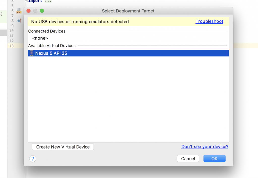 Android virtual devices