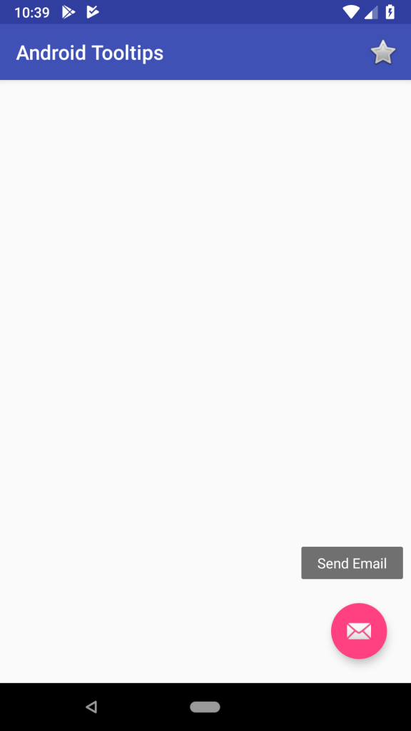 Android Tooltips - User Interface example in Kotlin output