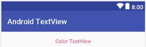 android TextView set color