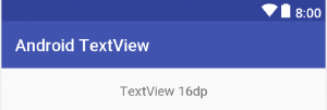 android TextView set text size