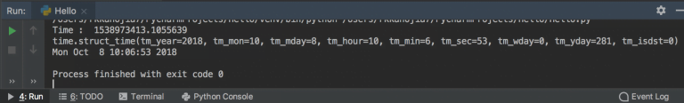 Python Time Function | TimeStamp | Time Milli Seconds Now - EyeHunts