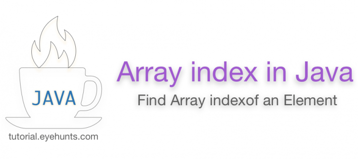 Array index in java find array indexof an element in java eyehunts