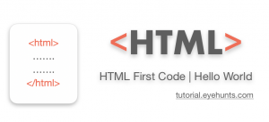 HTML Hello World | Basic | Code Structure | Examples - EyeHunts