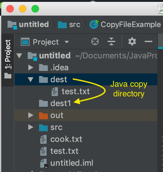 java copy file to new directory