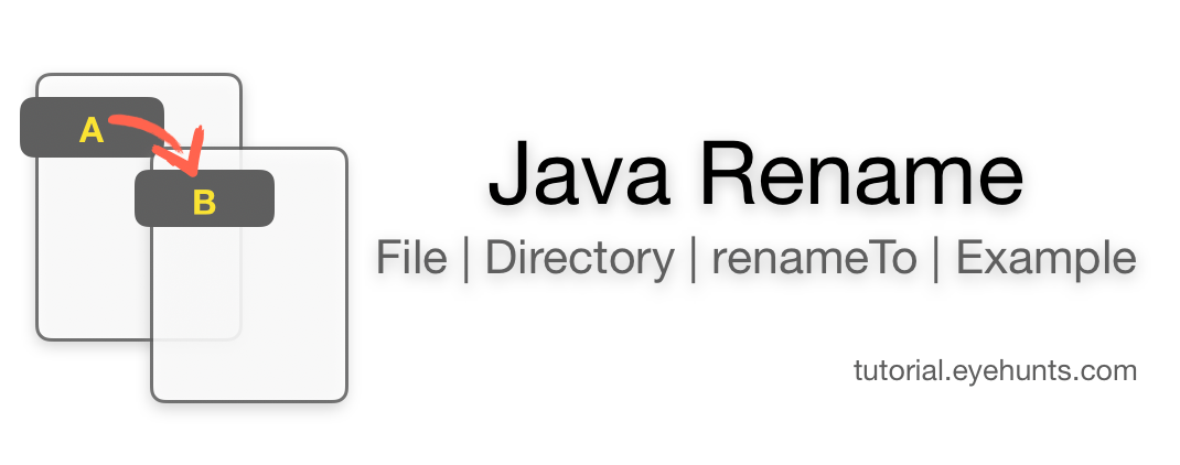 Java Rename File | Directory With Example Code - EyeHunts