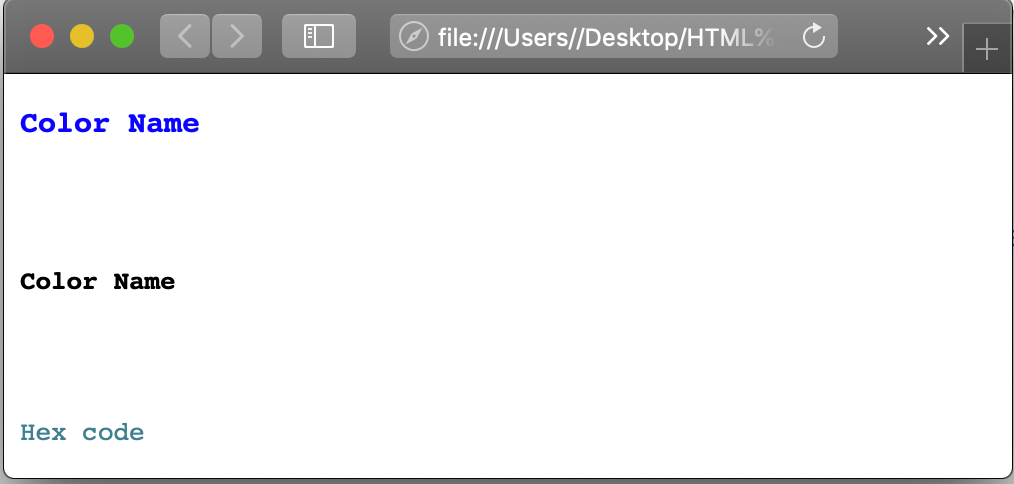 Html Font Color Text Color Codes Tag Css Style Eyehunts