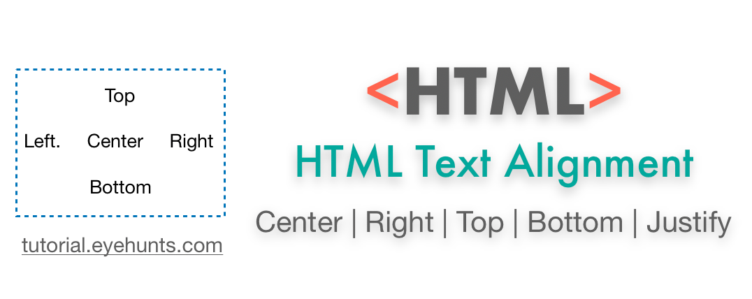 HTML Text Align | Center, Right, Top, Bottom, Justify | Vertical Alignment