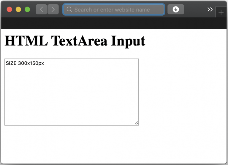 html form example textarea