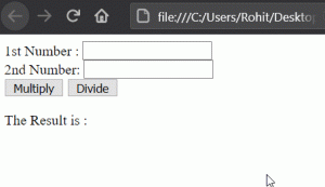 JavaScript Program To Calculate Multiplication & Division (input From A ...