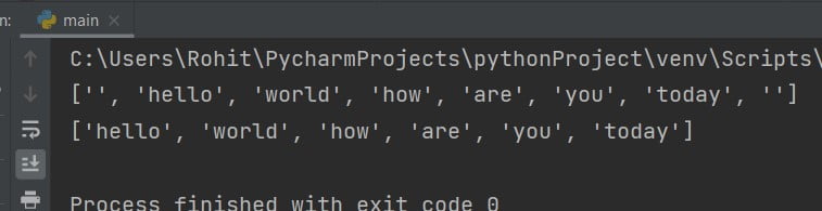 Remove all Empty Strings From the List using List Comprehension