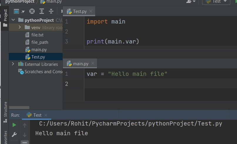 Python import file