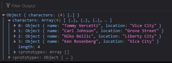 Javascript Map Json Keys To Array