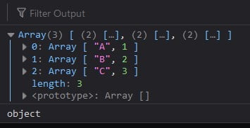 javascript create array multidimensional