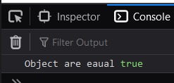 JavaScript compare two objects | Code