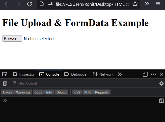 Get Files From Formdata