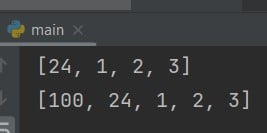Python add to beginning of list