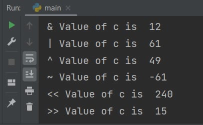 Python Bitwise Operators