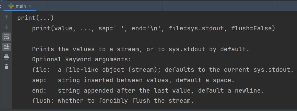 Help Function In Python