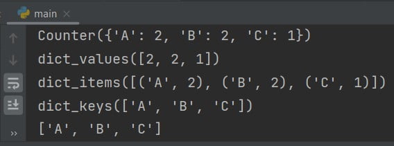Python Counter string