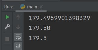 Python Float Format