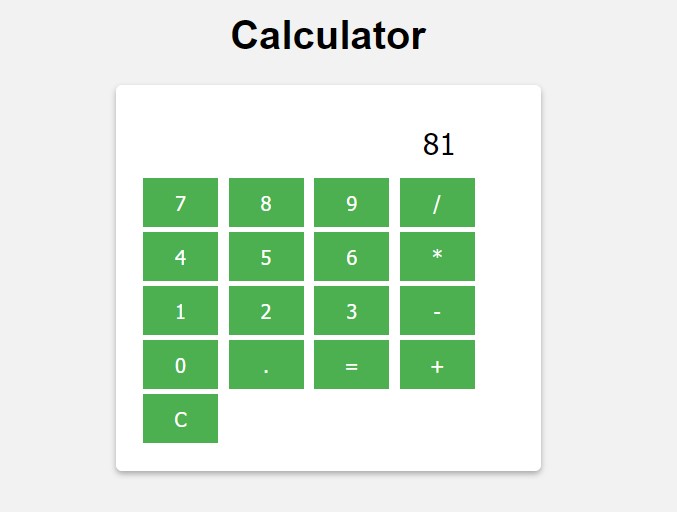 html code for calculator