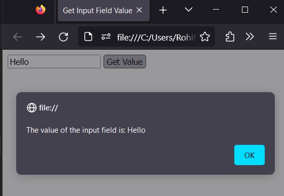 How To Get Value Of Input Field In JavaScript