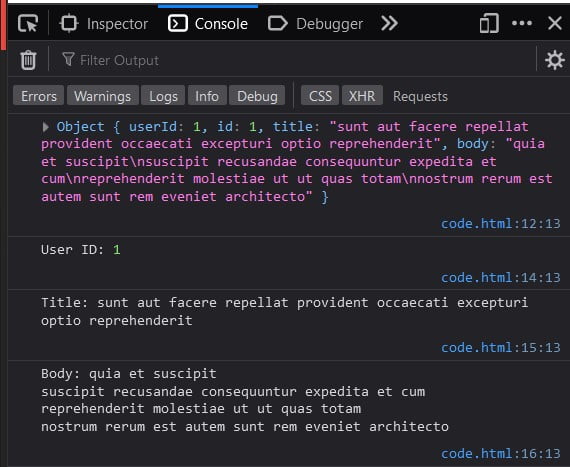 JavaScript Read JSON File From URL