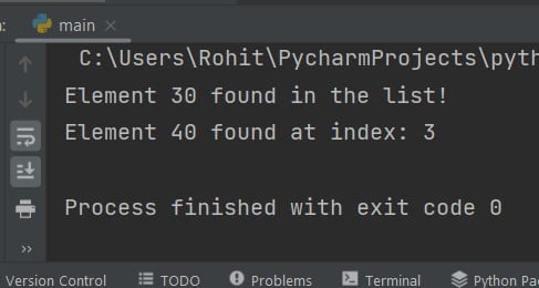 select one element from list python