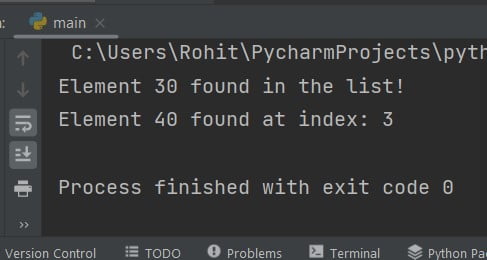 Find Element In List Python