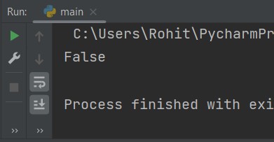 Python is operator