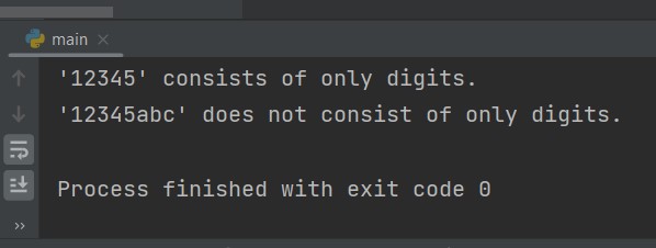 isdigit function in Python